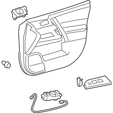 Toyota 67620-48660-E1 Board Sub-Assy, Front Door Trim, LH