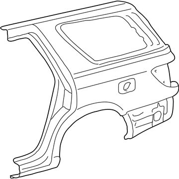 Toyota 61611-0C011 Panel, Quarter, RH