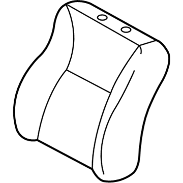 Toyota 71074-02S20-B0 Front Seat Back Cover, Left(For Separate Type)