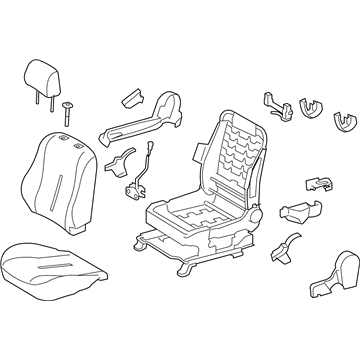Toyota 71100-5CB93-B0 Seat Assembly, Front RH