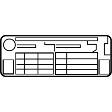 Scion 42661-52771 Tire Info Label