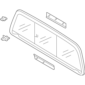 Toyota 64810-0C070 Back Glass