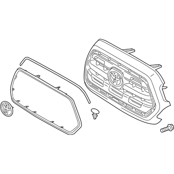 Toyota 53100-04520-J0 Radiator Grille Assembly