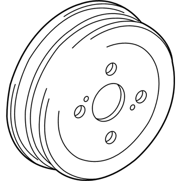 2015 Toyota Prius C Brake Drum - 42431-52090