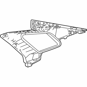 Toyota 62470-62010-A1 Upper Quarter Trim