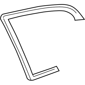 Toyota 62743-08011 Weatherstrip, Side Rear Window