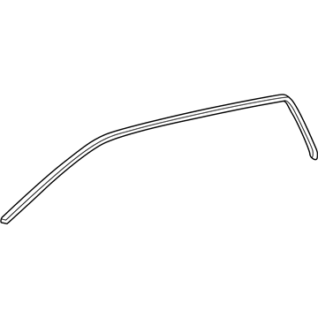 Toyota 62382-35011 Weatherstrip, Roof Side Rail, LH