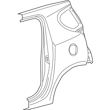 Toyota 61602-74030 Panel Sub-Assembly, QUAR