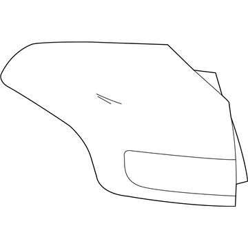 Toyota 81561-42161 Lens & Body, Rear Combination