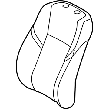 Toyota 71074-07311-B3 Front Seat Back Cover, Left(For Separate Type)