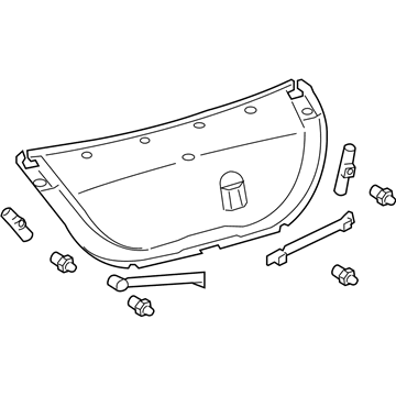 Toyota 64719-AC050-C0 Cover, Luggage Compartment Door