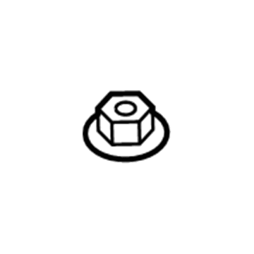 Toyota 90178-A0132 Hold Down Clamp Nut