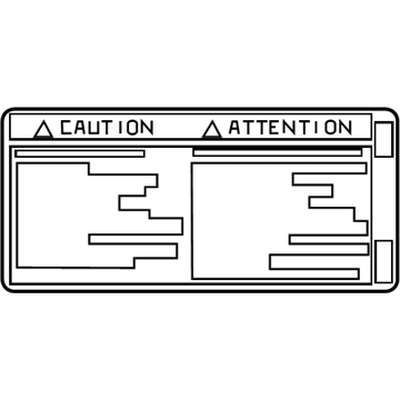 Toyota 42668-28090 Spare Tire Label