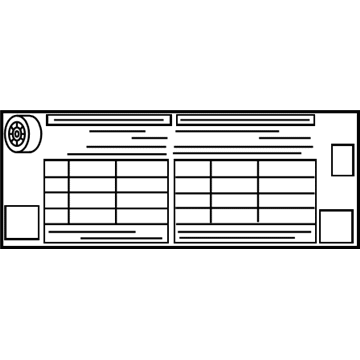 Toyota 42661-02Q20 Tire Pressure Label