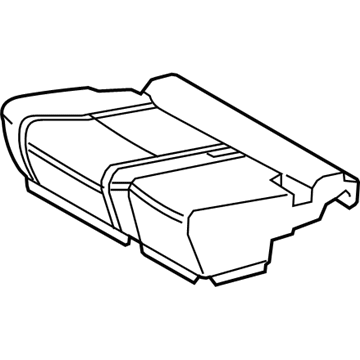 Toyota 71611-47040 Pad, Rear NO.1 Seat Cu