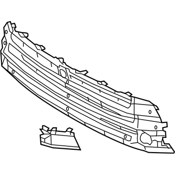 Toyota 53102-0E070 Radiator Grille Sub-Assembly,Lower