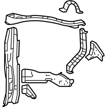 2011 Toyota Highlander Radiator Support - 53203-0E050