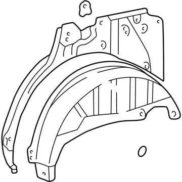 Toyota 61603-35010 Wheelhouse Assembly