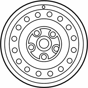 Toyota 42611-02471 Wheel, Disc