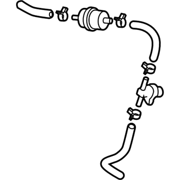 Toyota 23820-0P021 Hose Assy, Fuel Vapor Feed