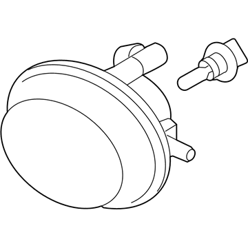 Toyota 81220-WB001 Fog Lamp Assembly, Driver Side