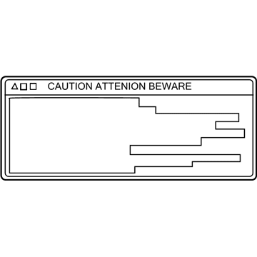 Toyota 861C8-47030 Caution Label