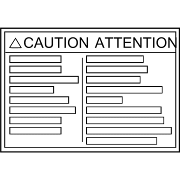 Toyota 74559-30070 Fuel Label