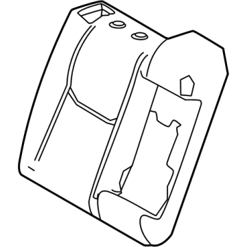 Toyota 71651-47271 Seat Back Pad, Rear Passenger Side