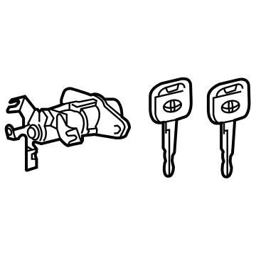 Toyota 69055-06150 Cylinder & Key Set