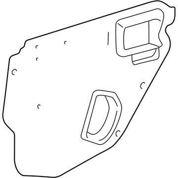 Toyota 67842-01020 Cover, Rear Door Service Hole, LH