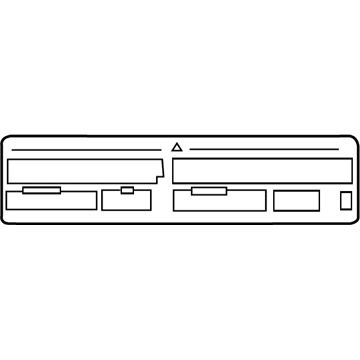 Toyota 88723-06080 A/C Label