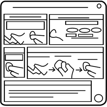 Toyota 89616-33080 Info Label