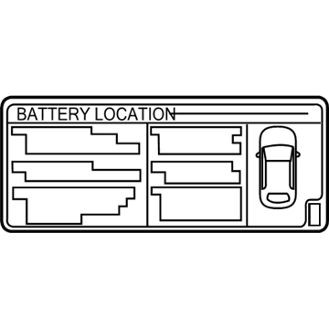 Toyota G9275-76020 Battery Label