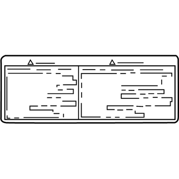Toyota 42668-06010 Spare Tire Label