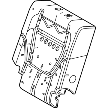 Toyota 71652-0C290 PAD, RR SEAT BACK, L