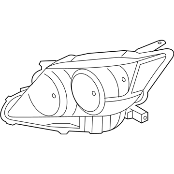 Toyota 81130-21200 Passenger Side Headlight Unit Assembly