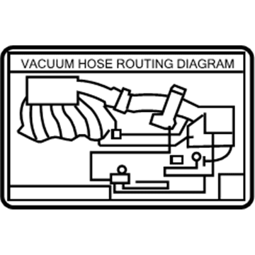 Toyota 17792-AD010 Label, Engine Vacuum Hose Information