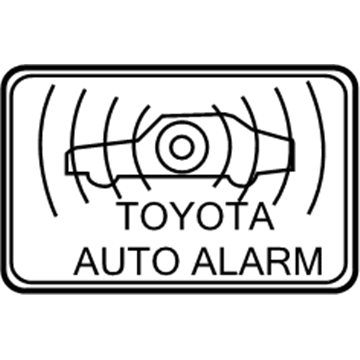 Toyota 74515-06010 Warning Label