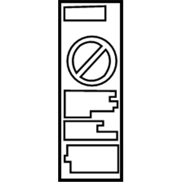 Toyota 74596-02020 Air Bag Label