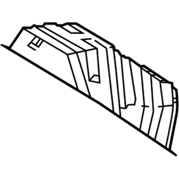 Toyota 58151-0E012 INSULATOR, Floor HEA