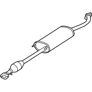 Toyota 17420-0P150 Center Exhaust Pipe Assembly