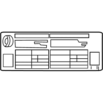 Toyota 42661-47081 Tire Info Label