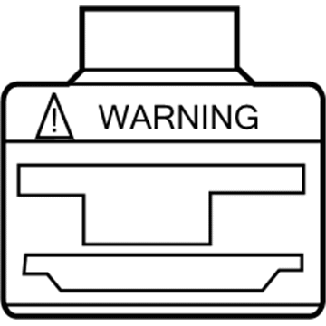 Toyota 74599-48020 Air Bag Label