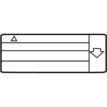 Toyota 11285-21020 Info Label