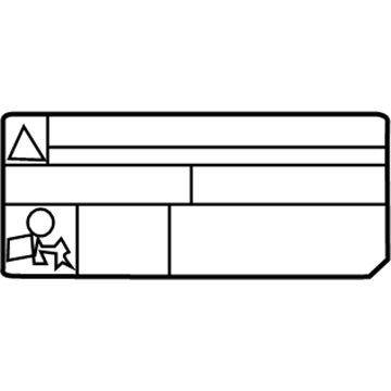 Toyota 74533-47010 Label, Headlamp Voltage Caution