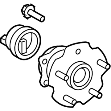 Toyota 42450-02150 Rear Axle Bearing And Hub Assembly, Right