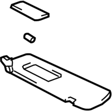 Toyota 74320-AC181-B0 Visor Assembly, Left