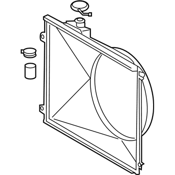 Toyota Tacoma Fan Shroud - 16711-0P320