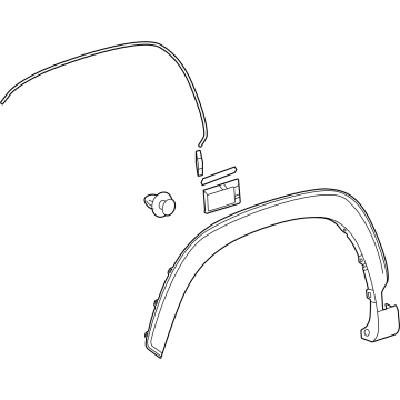 Toyota 75601-0A040 Wheel Opening Molding