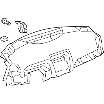 Toyota 55401-06171-B0 Pad Sub-Assembly, Instrument